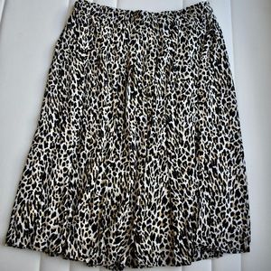 J.Crew Leopard Print, Pleated Skirt